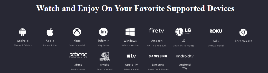 Cola IPTV Supported Devices