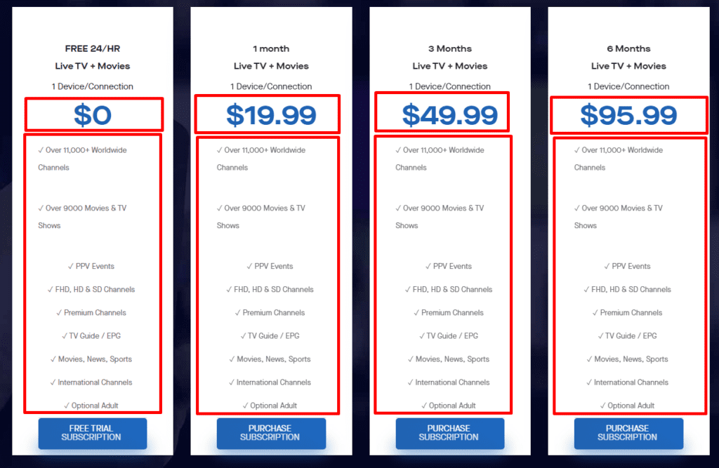 pricing plans