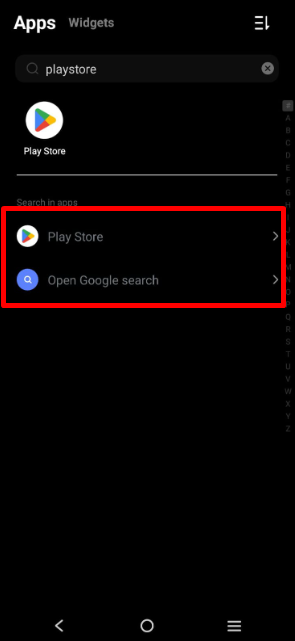 open playstore